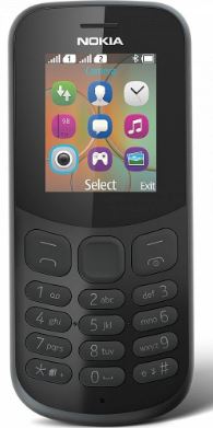 Nokia 130 4MB Dual Sim Phone - BLACK