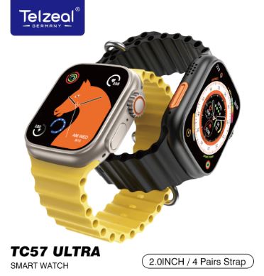 Telzeal TC5G Smart Watch 3 Pairs Straps