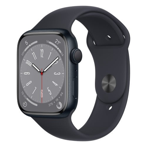 Apple Watch Series 8 GPS + Cellular 41mm Midnight Aluminium Case with Midnight Sport Band – Regular